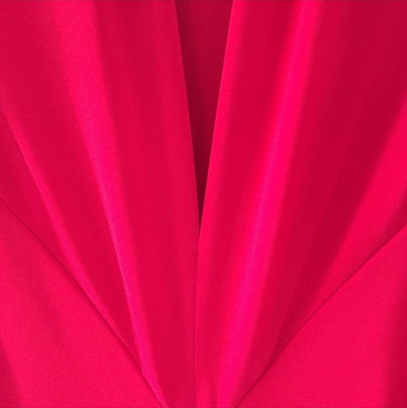 Cherry red long flowing cocktail dress x-large - Picture 9 of 10